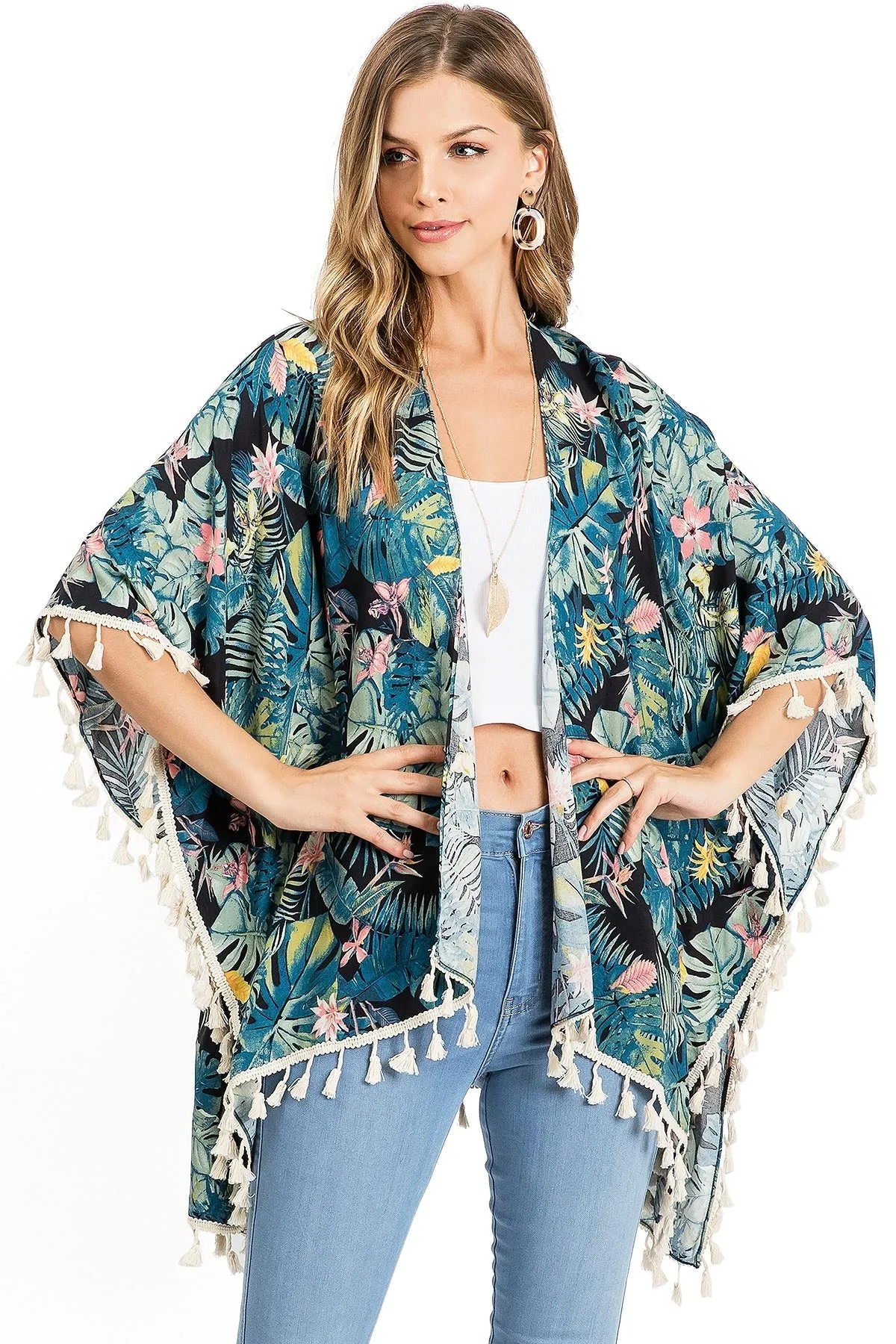 Bali Palm Kimono