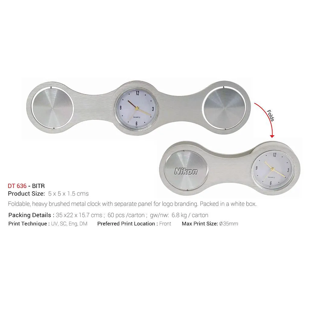 DT 636 BITR Foldable Desktop Clock
