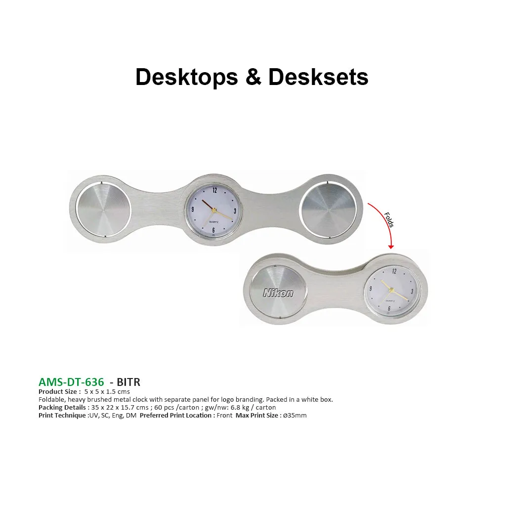DT 636 BITR Foldable Desktop Clock