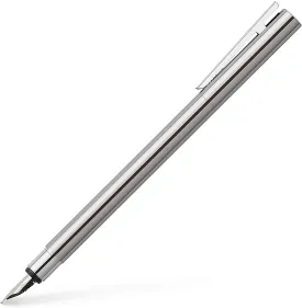 FABER-CASTELL FP Neo Slim Stainless Steel Shiny,M