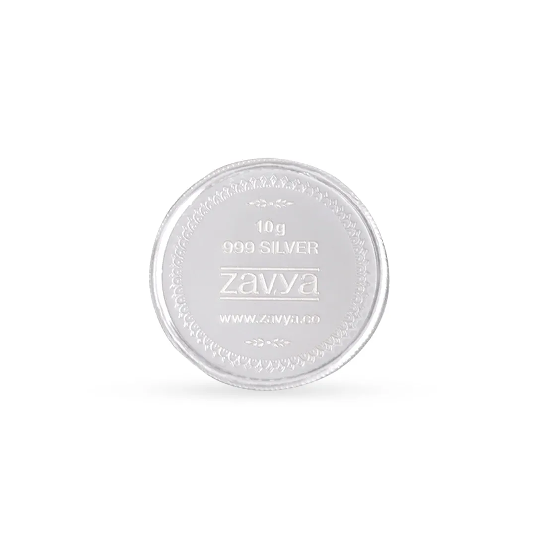 Floral Congratulations Silver Medallion - 999 Fine Silver- 10 gm