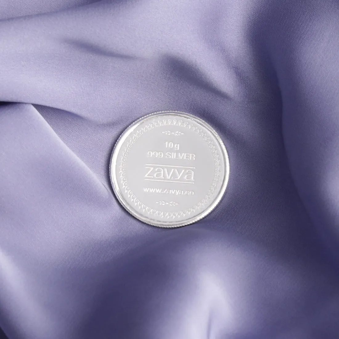 Floral Congratulations Silver Medallion - 999 Fine Silver- 10 gm