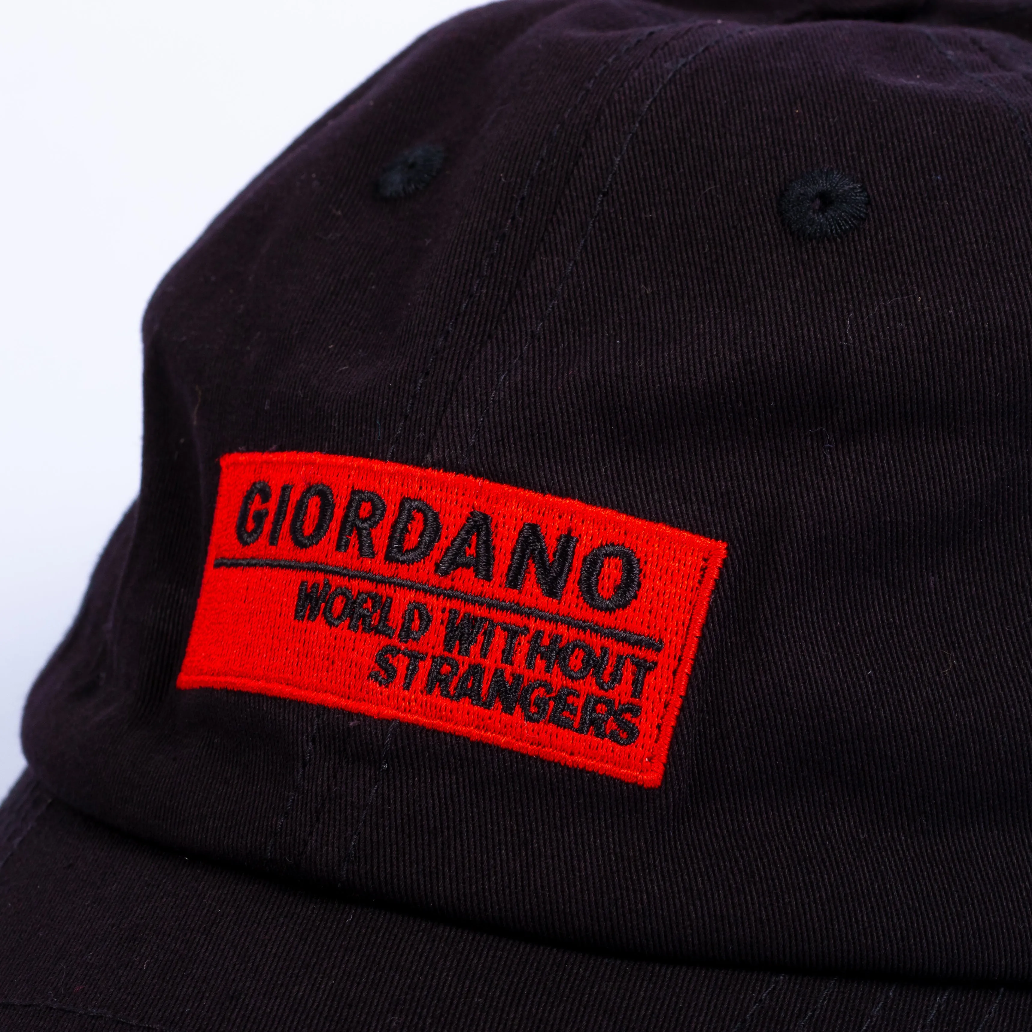 Giordano Embroidery Cap - 01 Signature Black