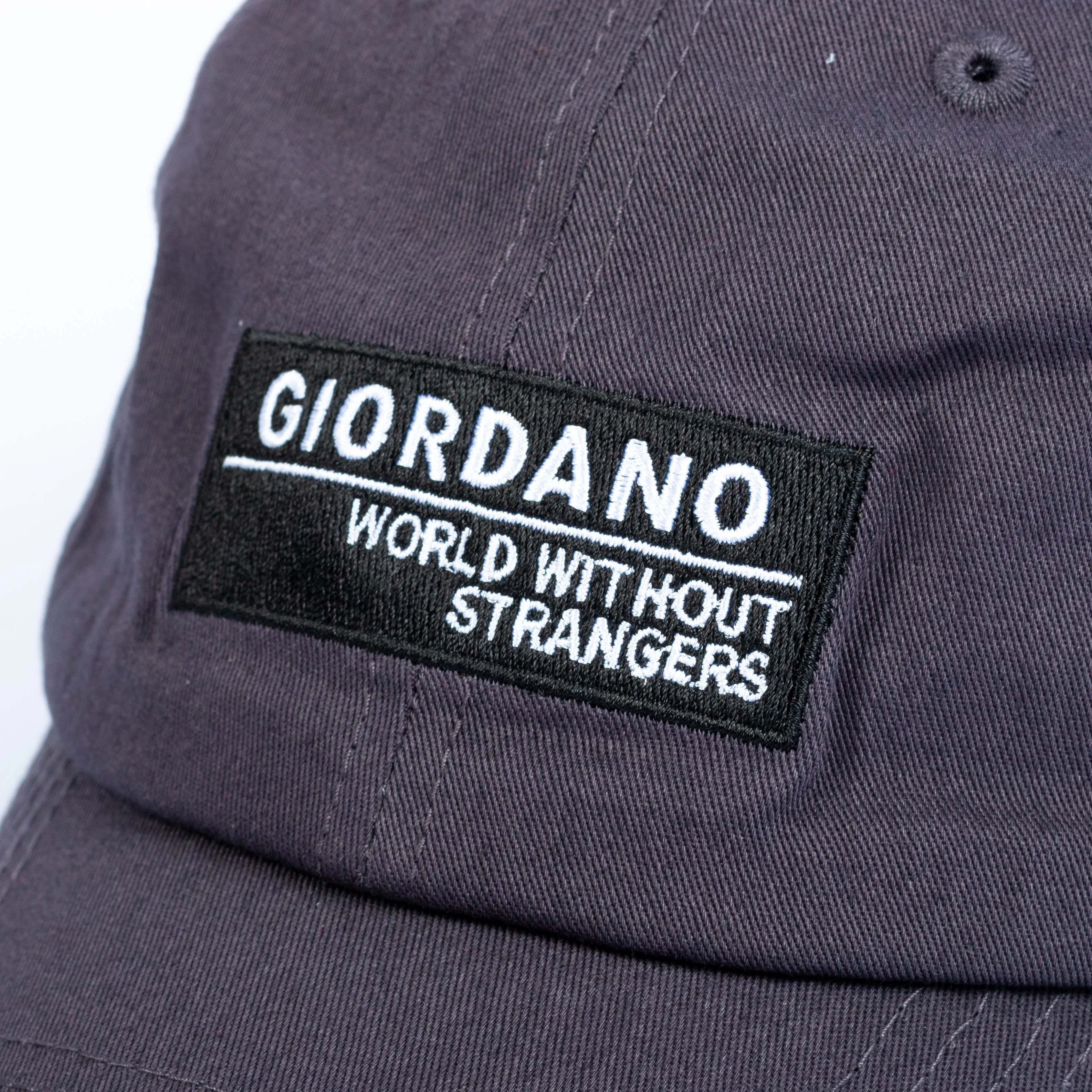 Giordano Embroidery Cap - 03 Coal Grey