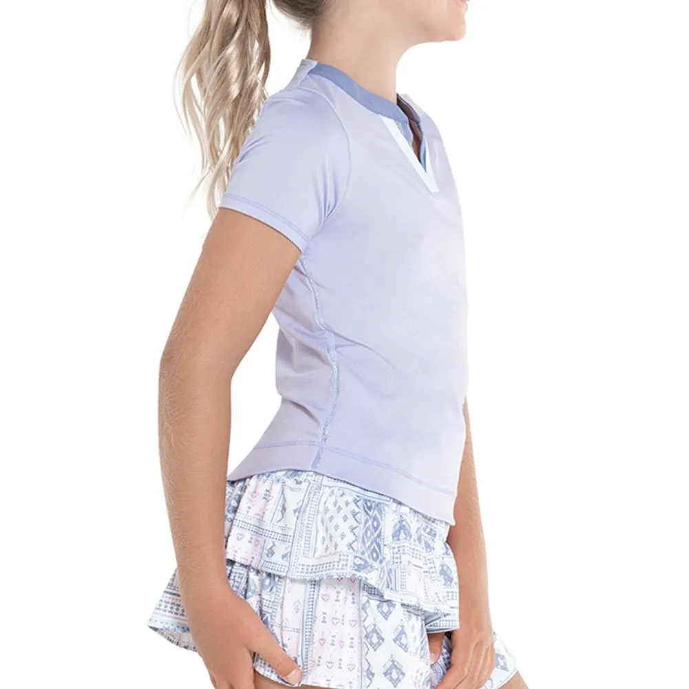 Girl's Double V Tennis Short Sleeve
