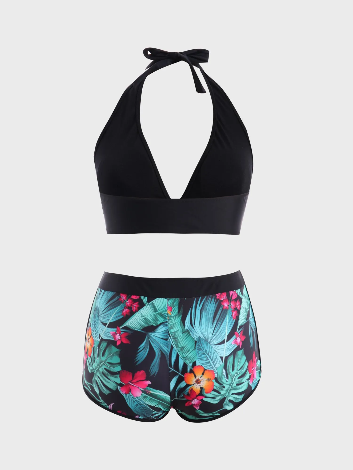 Midsize Holiday Time Print 2-Piece Swimsuit