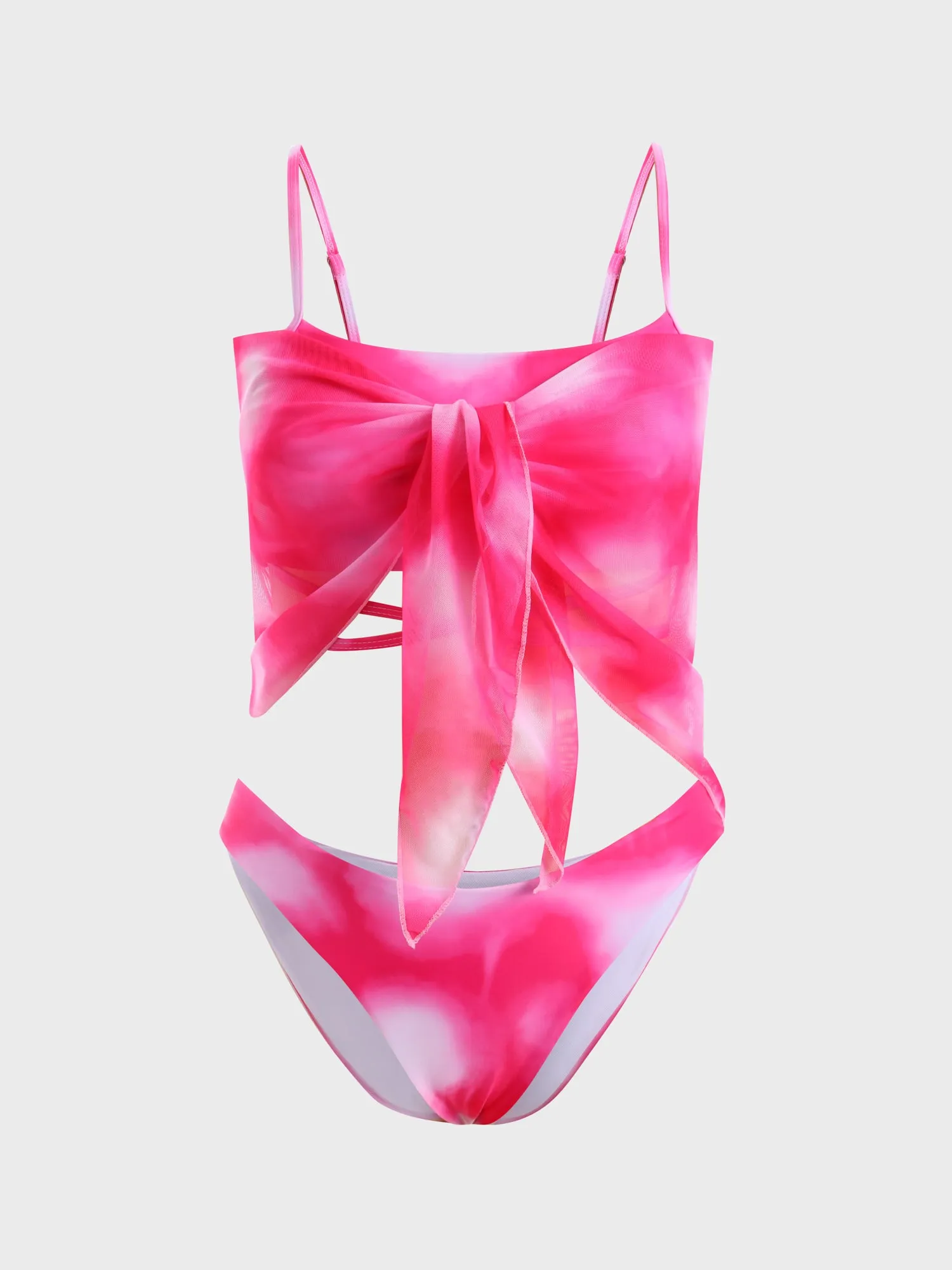 Midsize Vigour Tie-Dye 3-Piece Swimsuit
