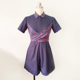 [Online Classes] Collared Romper with Wrap Waist