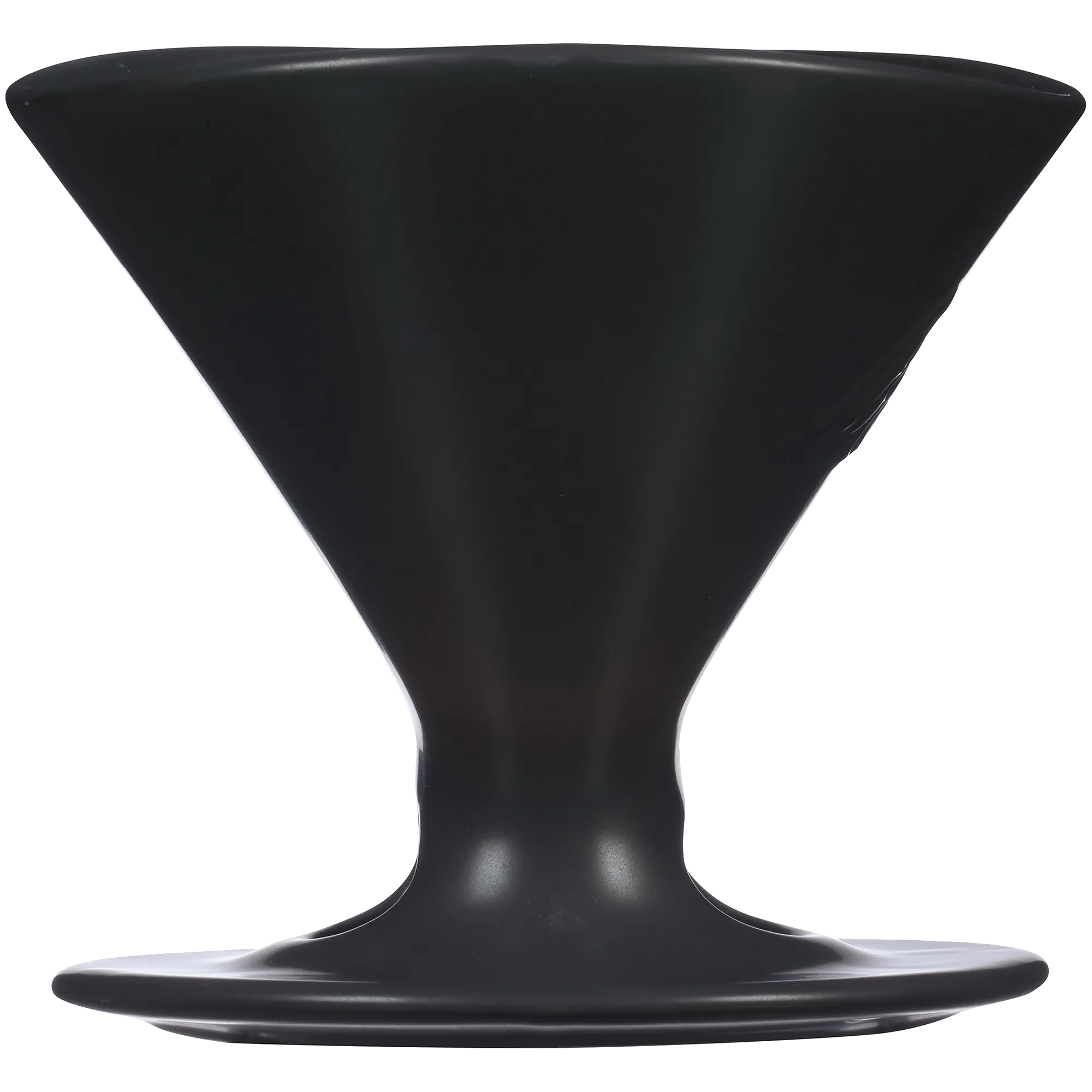 Signature Series 1-Cup Pour-Over Coffeemaker - Porcelain, Glossy Black