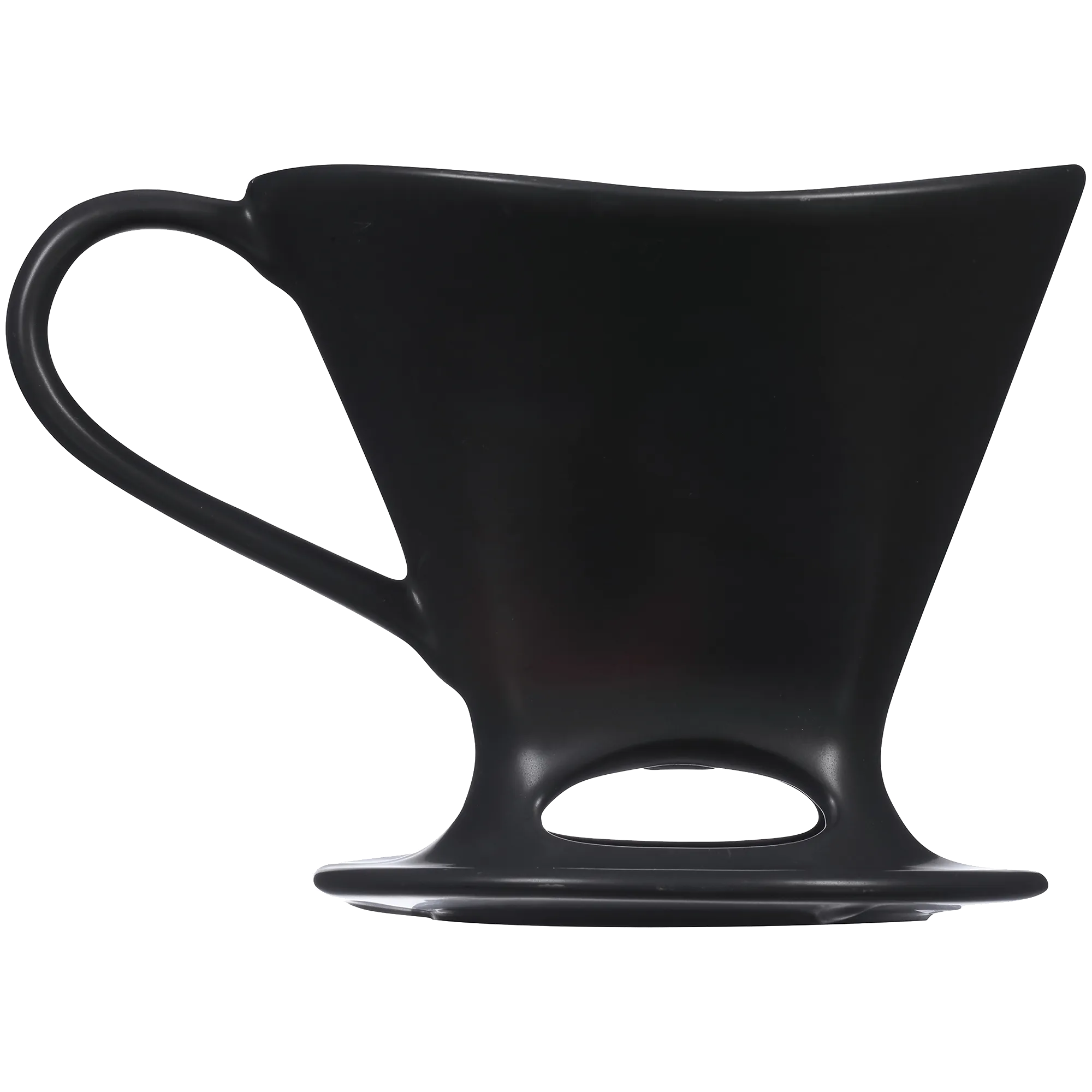 Signature Series 1-Cup Pour-Over Coffeemaker - Porcelain, Glossy Black