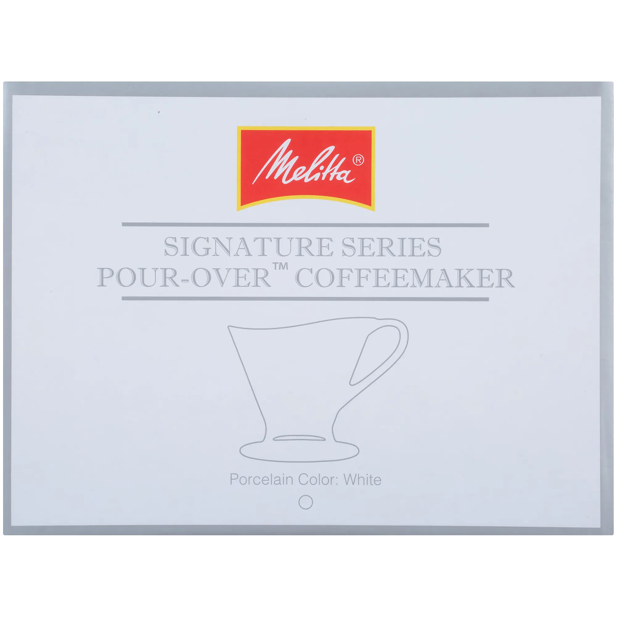 Signature Series 1-Cup Pour-Over Coffeemaker - Porcelain, White