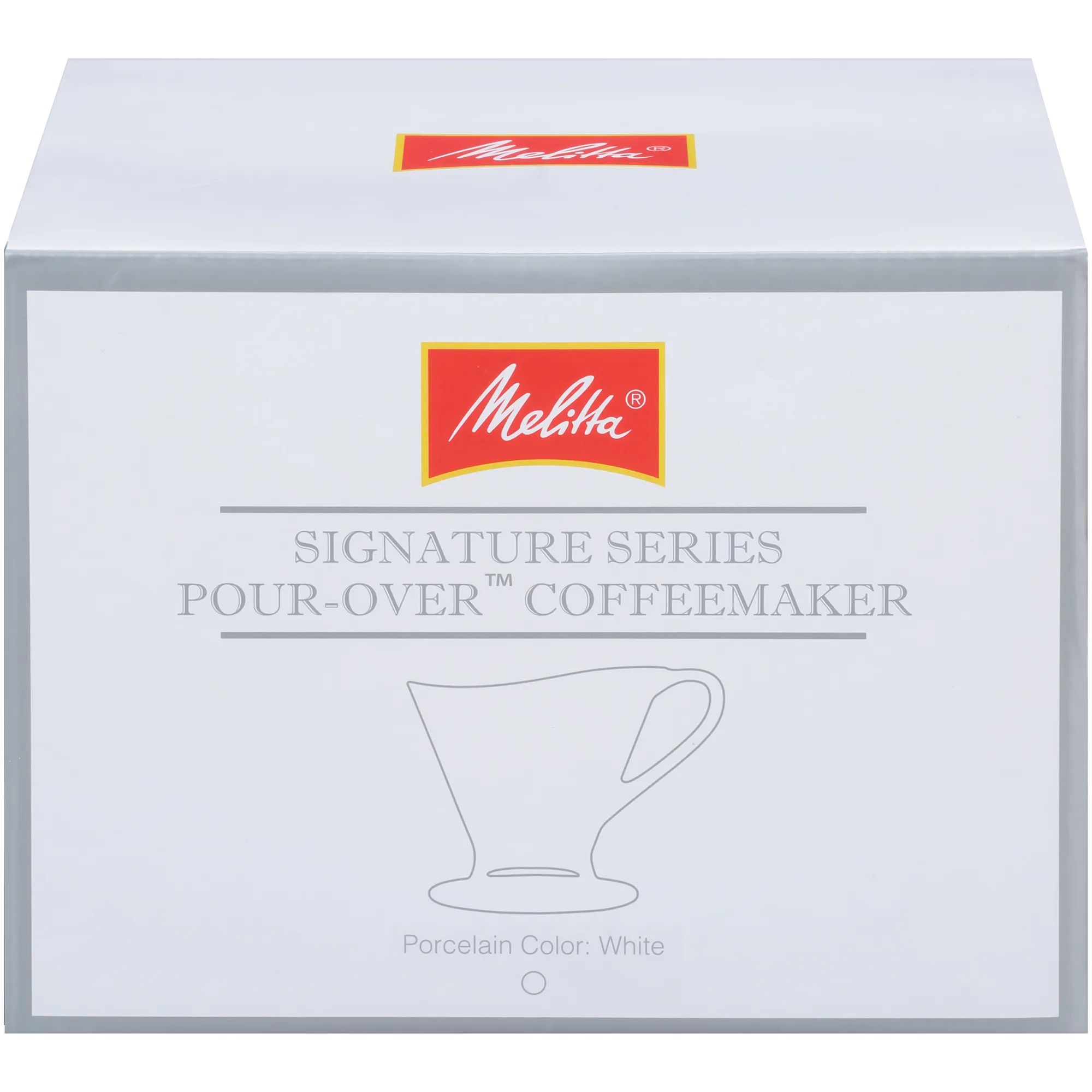 Signature Series 1-Cup Pour-Over Coffeemaker - Porcelain, White